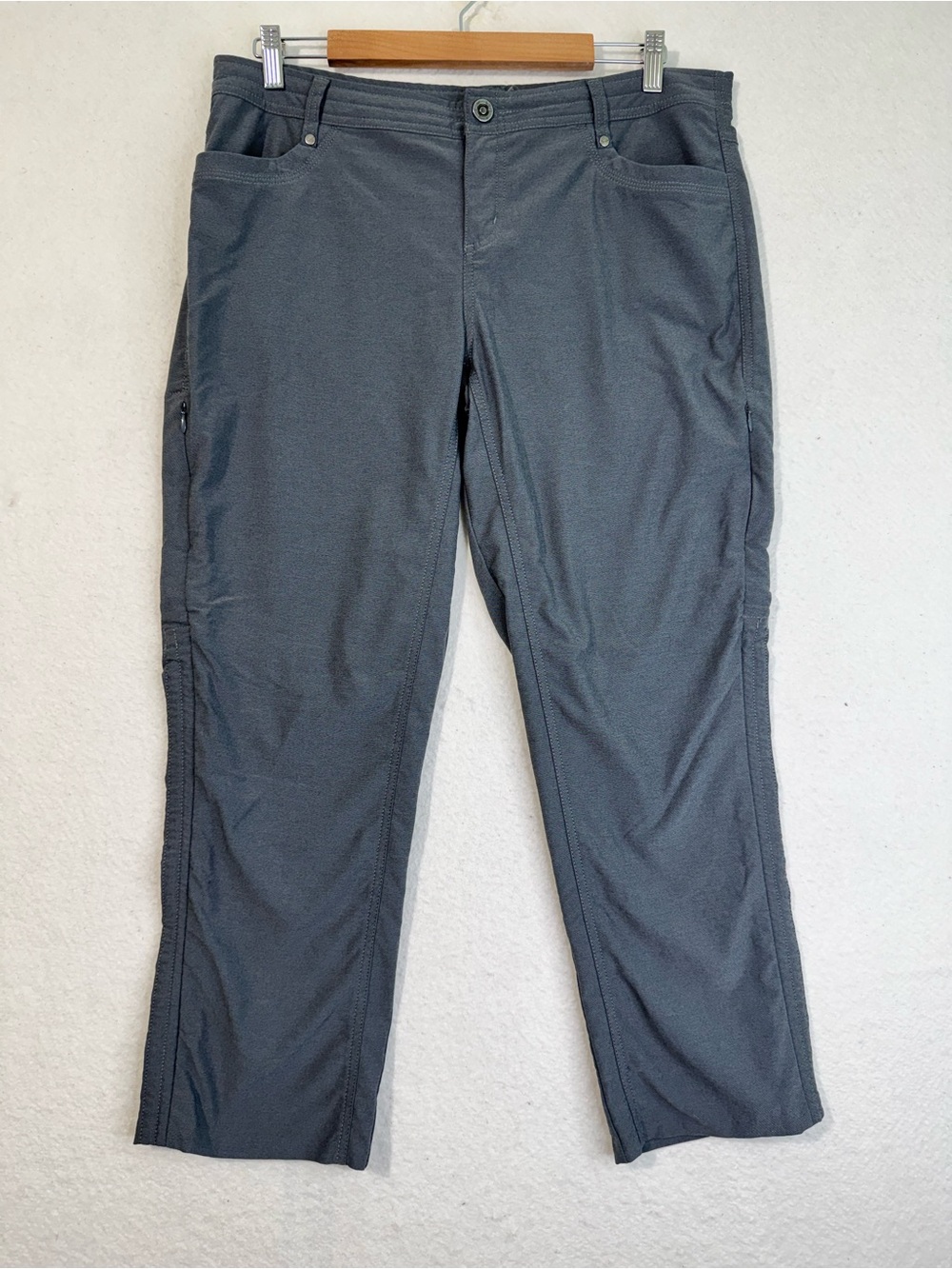 Kuhl Trekr Charcoal Gray Performance Pants Women’s 14 Hiking Outdoor Gorpcore